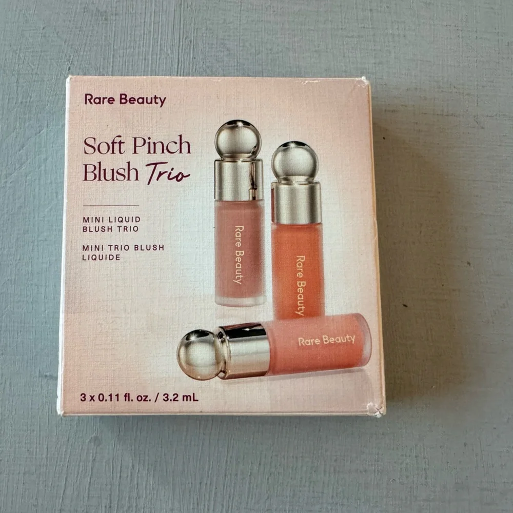 NWT Rare Beauty by Selena Gomez Mini Soft Pinch Liquid Blush Trio ⁣